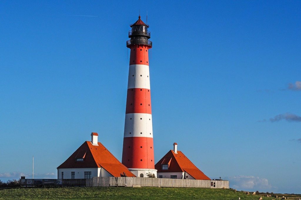 lighthouse-1392124　灯台 Westerhever ワッデン海 北の海 Nordfriesland 世界自然遺産