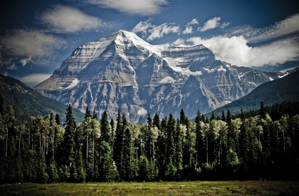 mountain-1462655　山 マウント·ロブソン ピーク 山の範囲 山の上 屋外 風景 石 自然 カナダ