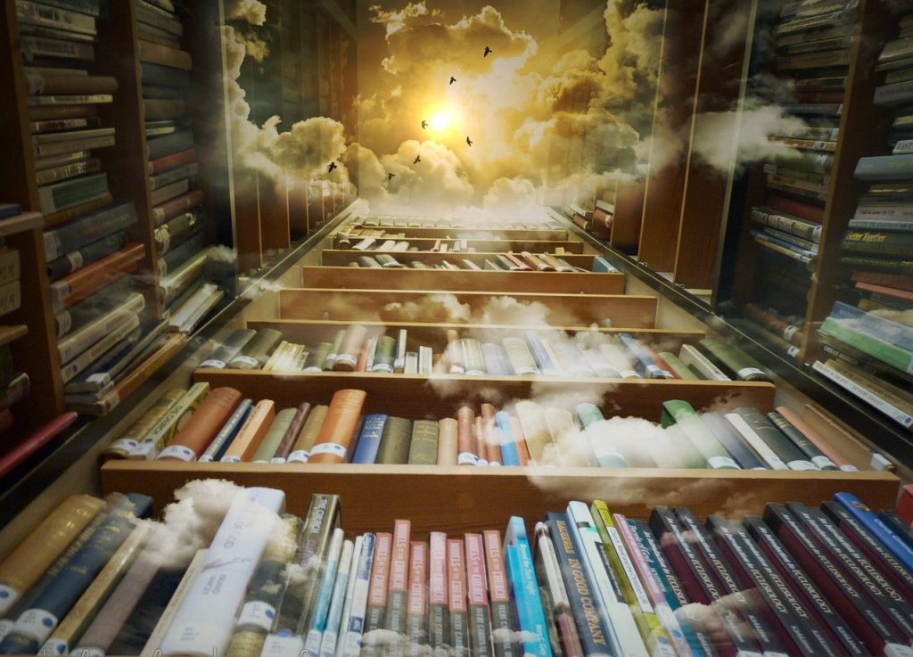 library-425730　ライブラリ 空 鳥 神秘的な 雲 太陽 幻想的 気分 大気 残り 自由 ファンタジー