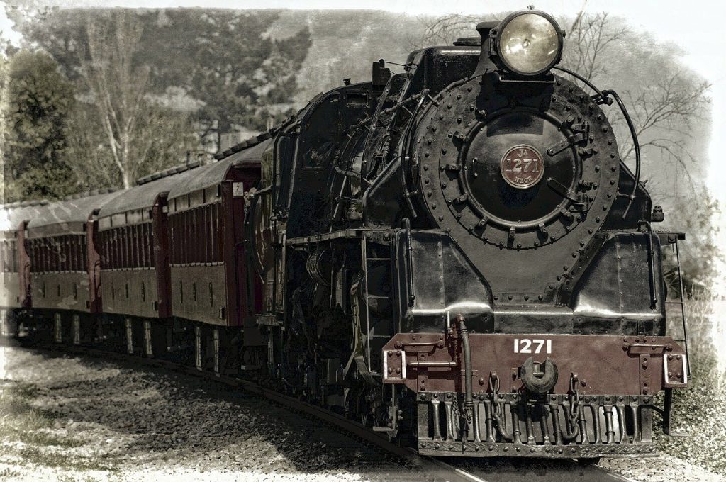 locomotive-222174　機関車 蒸気機関車 鉄道 記念碑 車 歴史的車 交通 鋼 金属 古代 鉄 アンティーク
