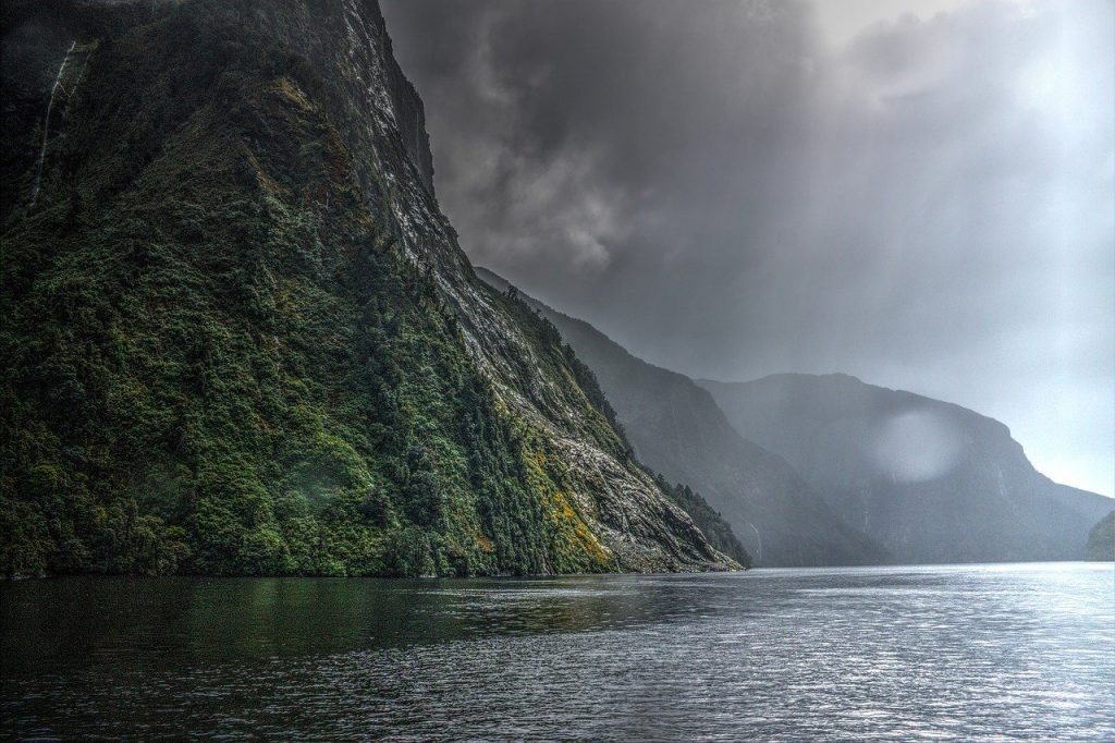 landscape-2183029　風景 太陽光 水 自然 雲 ニュージーランド 沈黙 貸倒音