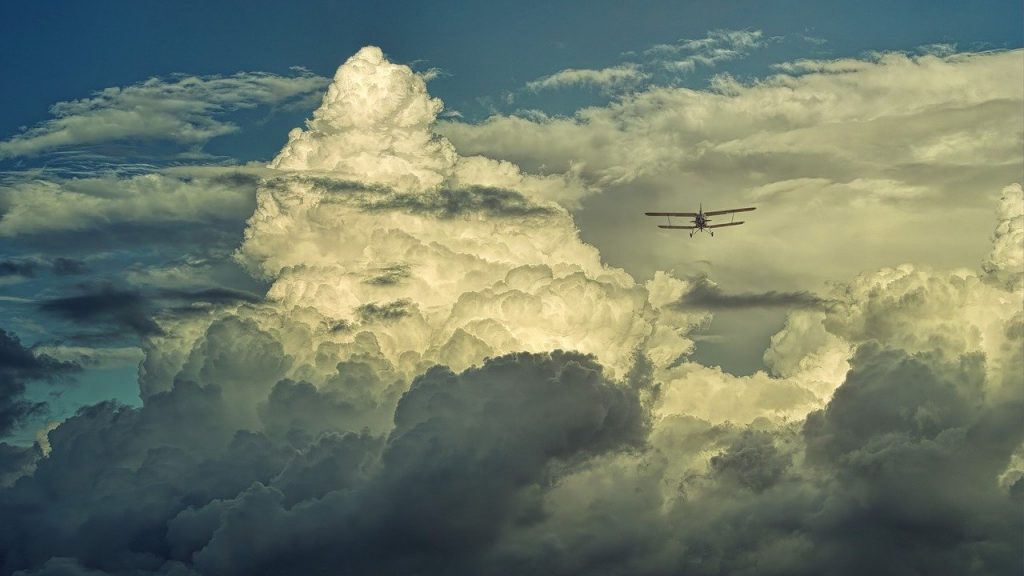 clouds-3676703　雲 雲の形成 航空機 ダブルデッカー 雷雨 積雲 気分 劇的 風景 天気 光