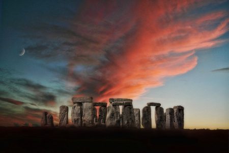 stone-henge-1566686　石造りの Henge ストーンヘンジ 月 石 Henge 先史時代 英国 イギリス 古い